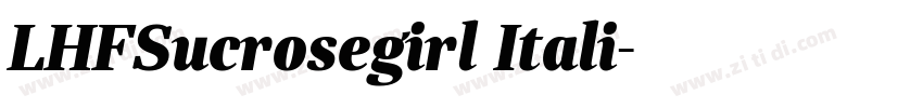 LHFSucrosegirl Itali字体转换